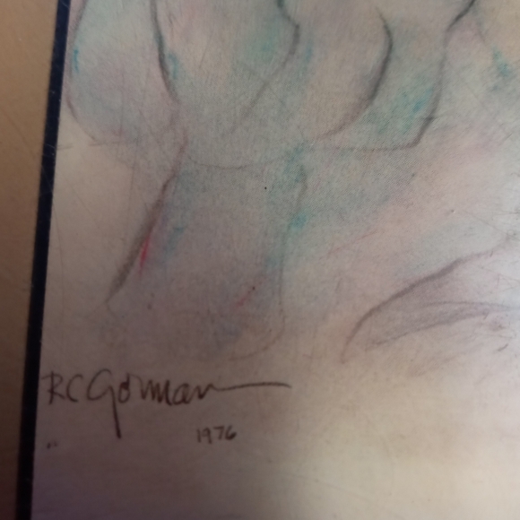 RC Gorman Ceramic Art Tile / Trivet - Picture 3 of 4